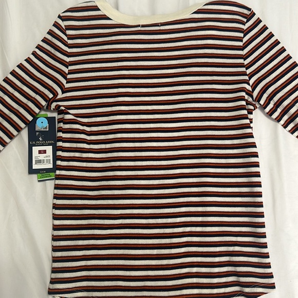 3/$40 NWT Polo assn striped long sleeve shirt small - Picture 4 of 4